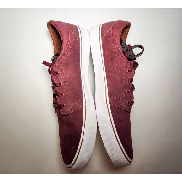 DC Skateboard Shoe 300172 BURGUNDY SUEDE   MEN size 13 - Picture 2 of 7